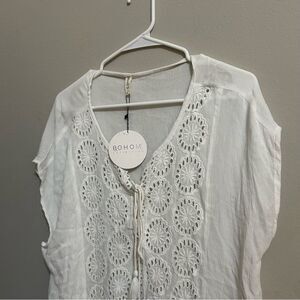BOHOME Collection White size Large Swim Coverup